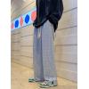 imageVerdusa Mens Drawstring Elastic Waist Split Side Loose Pants JoggersGrey