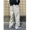 imageVerdusa Mens Drawstring Elastic Waist Split Side Loose Pants JoggersKhaki
