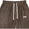 imageVerdusa Mens Elastic Waist Letter Patched Straight Leg Streetwear Long PantsBrown