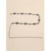imageVerdusa Womens Golden Metal Decor Carved Floral Design Waist Chain BeltSilver