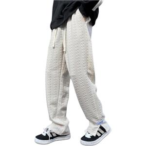 imageVerdusa Mens Drawstring Elastic Waist Split Side Loose Pants JoggersKhaki