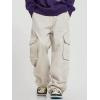 imageVerdusa Mens Casual Pocket Side Drawstring Waist Loose Joggers Cargo PantsBeige
