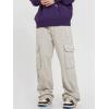 imageVerdusa Mens Casual Pocket Side Drawstring Waist Loose Joggers Cargo PantsBeige
