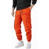 imageVerdusa Mens Elastic Waist Drawstring Cargo Pants Streetwear JoggersBurnt Orange