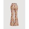 imageVerdusa Womens 70s Boho Floral Print High Waist Wide Leg Pants Hippie PantsFloral Multi