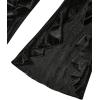 imageVerdusa Womens Plus Size Ruffle Trim Lace Velvet Pants Elastic Waist Wide Leg Palazzo PantsBlack