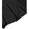 imageVerdusa Womens Y2K Low Waist Pleated Short A Line Skater SkirtBlack Pleated