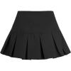 imageVerdusa Womens Y2K Low Waist Pleated Short A Line Skater SkirtBlack Pleated