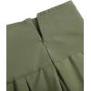 imageVerdusa Womens Y2K Low Waist Pleated Short A Line Skater SkirtGreen Pleated