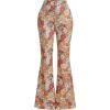 imageVerdusa Womens 70s Boho Floral Print High Waist Wide Leg Pants Hippie PantsFloral Multi
