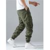 imageVerdusa Mens Drawstring Waist Zip Up Cargo Jogger Pants with PocketArmy Green