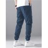 imageVerdusa Mens Drawstring Waist Zip Up Cargo Jogger Pants with PocketDark Blue