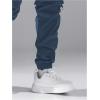 imageVerdusa Mens Drawstring Waist Zip Up Cargo Jogger Pants with PocketDark Blue