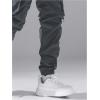 imageVerdusa Mens Drawstring Waist Zip Up Cargo Jogger Pants with PocketDark Grey