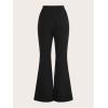 imageVerdusa Womens Bell Bottom Wide Leg Lace Pants Y2K Mesh Goth Flare Pants Party ClubwearBlack Pearl