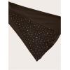 imageVerdusa Womens Bell Bottom Wide Leg Lace Pants Y2K Mesh Goth Flare Pants Party ClubwearCoffee Brown