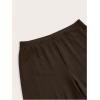 imageVerdusa Womens Bell Bottom Wide Leg Lace Pants Y2K Mesh Goth Flare Pants Party ClubwearCoffee Brown