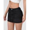imageVerdusa Womens High Waist Bodycon Short Denim Skirt with PocketBlack