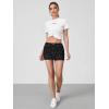 imageVerdusa Womens High Waist Bodycon Short Denim Skirt with PocketBlack