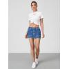 imageVerdusa Womens High Waist Bodycon Short Denim Skirt with PocketMedium Blue