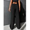 imageVerdusa Womens High Waist Fuzzy Fleece Lounge Long Pants Pajama PantsBlack