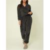 imageVerdusa Womens High Waist Fuzzy Fleece Lounge Long Pants Pajama PantsDark Grey