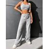 imageVerdusa Womens High Waist Fuzzy Fleece Lounge Long Pants Pajama PantsLight Grey