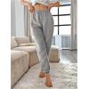 imageVerdusa Womens High Waist Fuzzy Fleece Lounge Long Pants Pajama PantsSolid Grey