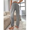 imageVerdusa Womens High Waist Fuzzy Fleece Lounge Long Pants Pajama PantsSolid Grey