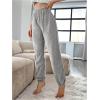 imageVerdusa Womens High Waist Fuzzy Fleece Lounge Long Pants Pajama PantsSolid Grey