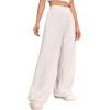 imageVerdusa Womens High Waist Fuzzy Fleece Lounge Long Pants Pajama PantsWhite