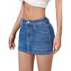 imageVerdusa Womens High Waist Bodycon Short Denim Skirt with PocketMedium Blue
