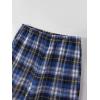 imageVerdusa Mens 2 Pack Plaid Print Elastic Waist Sleep Pants Pajama BottomRed and Blue