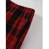 imageVerdusa Mens 2 Pack Plaid Print Elastic Waist Sleep Pants Pajama BottomRed and Blue