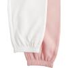 imageVerdusa Womens 2 Pack Letter Print Thermal Lined Sweatpant Elastic Waist Workout Jogger PantsPink and White