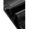imageVerdusa Womens High Waist Leather Leggings Pocket Straight Wide Leg PU PantsDark Black