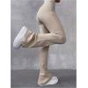imageVerdusa Womens High Waist Ribbed Wide Leg Pant Bell Bottom Flare PantsApricot