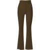 imageVerdusa Womens High Waist Ribbed Wide Leg Pant Bell Bottom Flare PantsCoffee Brown