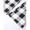 imageVerdusa Womens Plaid Print Drawstring Waist Pajama Pants Sleepwear Lounge BottomBlack and White