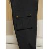 imageVerdusa Womens Plus Size Drawstring Elastic Waist Loose Cargo Pant Long TrousersBlack