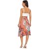 imageVerdusa Womens Ruffle Trim High Split Printed Skirt1 Orange