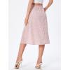 imageVerdusa Womens Sexy Boho Floral Split Thigh High Waist Swing Midi SkirtDusty Pink Floral