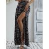 imageVerdusa Womens Sexy Boho Floral Split Thigh High Waist Swing Midi SkirtMulticolor Flower