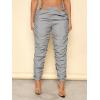 imageVerdusa Womens Tie Side High Waist Cargo Pants Cropped Sweatpants Jogger with PocketGrey