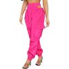 imageVerdusa Womens Cut Out Knot Side High Waist Cargo Jogger Long Pants with PocketHot Pink