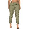 imageVerdusa Womens Tie Side High Waist Cargo Pants Cropped Sweatpants Jogger with PocketArmy Green