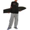 imageVerdusa Boys Loose Cargo Pants Elastic Waist Baggy Joggers with PocketsGrey