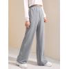 imageVerdusa Girls Causal Elastic Waist Sweatpants Straight Leg Joggers with PocketsLight Grey