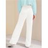 imageVerdusa Girls Causal Elastic Waist Sweatpants Straight Leg Joggers with PocketsWhite