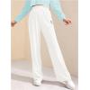 imageVerdusa Girls Causal Elastic Waist Sweatpants Straight Leg Joggers with PocketsWhite